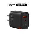 KUULAA 30W GaN Carregador PD 3.0 QC4.0 USB C Carregador Para iPhone 17 16 15 Pro Samsung S25 Xiaomi Tablet iPad Air Pro Carregador de telefone