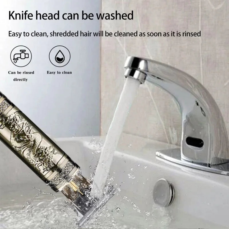 Barbeador Elétrico Masculino Profissional para Barba e Aparador de Pelos Corporais Design Moderno com Pente Ajustável