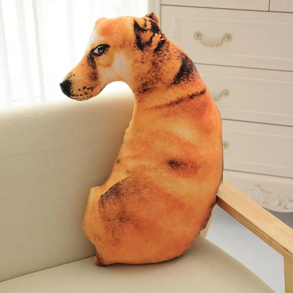 Macio Lifelike Animal Jogar Travesseiro, Hound Plush Almofada Criativa, Travesseiro Do Cão 3D, Almofada Do Escritório