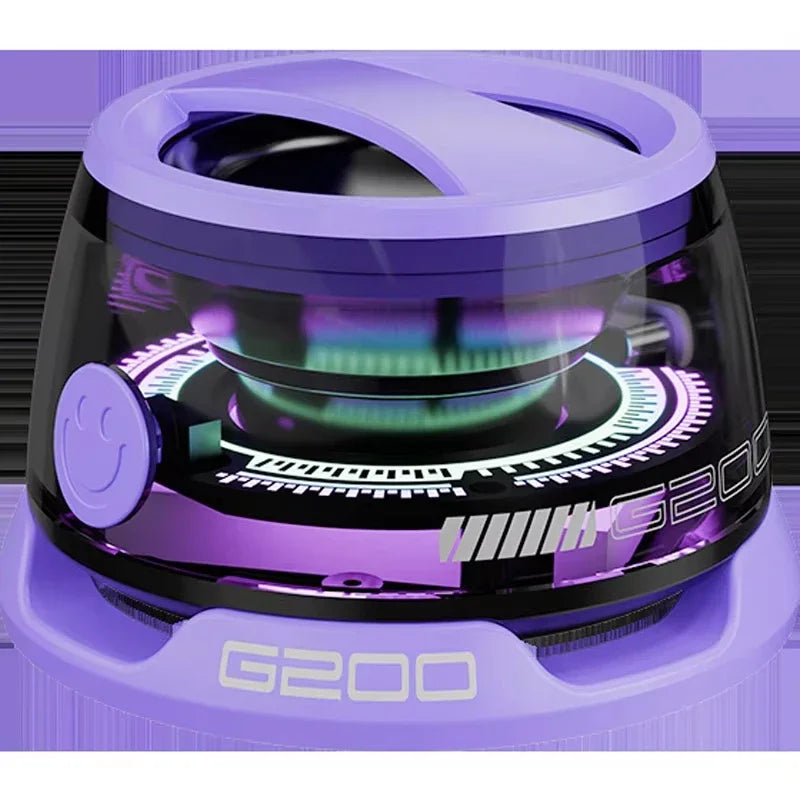 Vikefon portátil bluetooth alto-falante hidate g200 rgb iluminação alto-falante magnético bt5.3 mini caixa de som 7 horas reprodução suporte do telefone