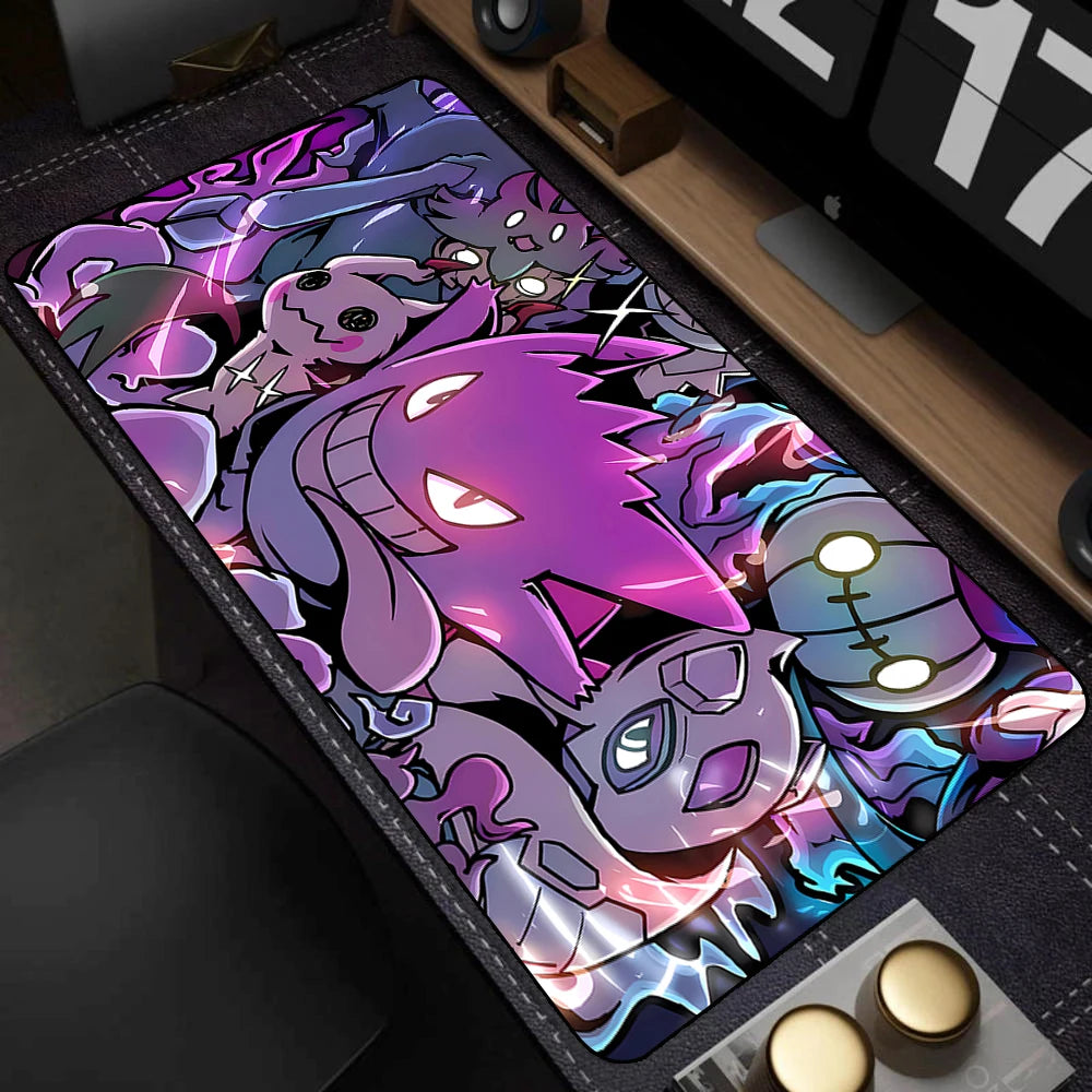 Tapete colorido para teclado de jogos, laptop, japão, legal, anime, mouse pad xxl, preto, p-pokemon, tapete de mesa, pc, g-gengar, gamer, gabinete, mousepad