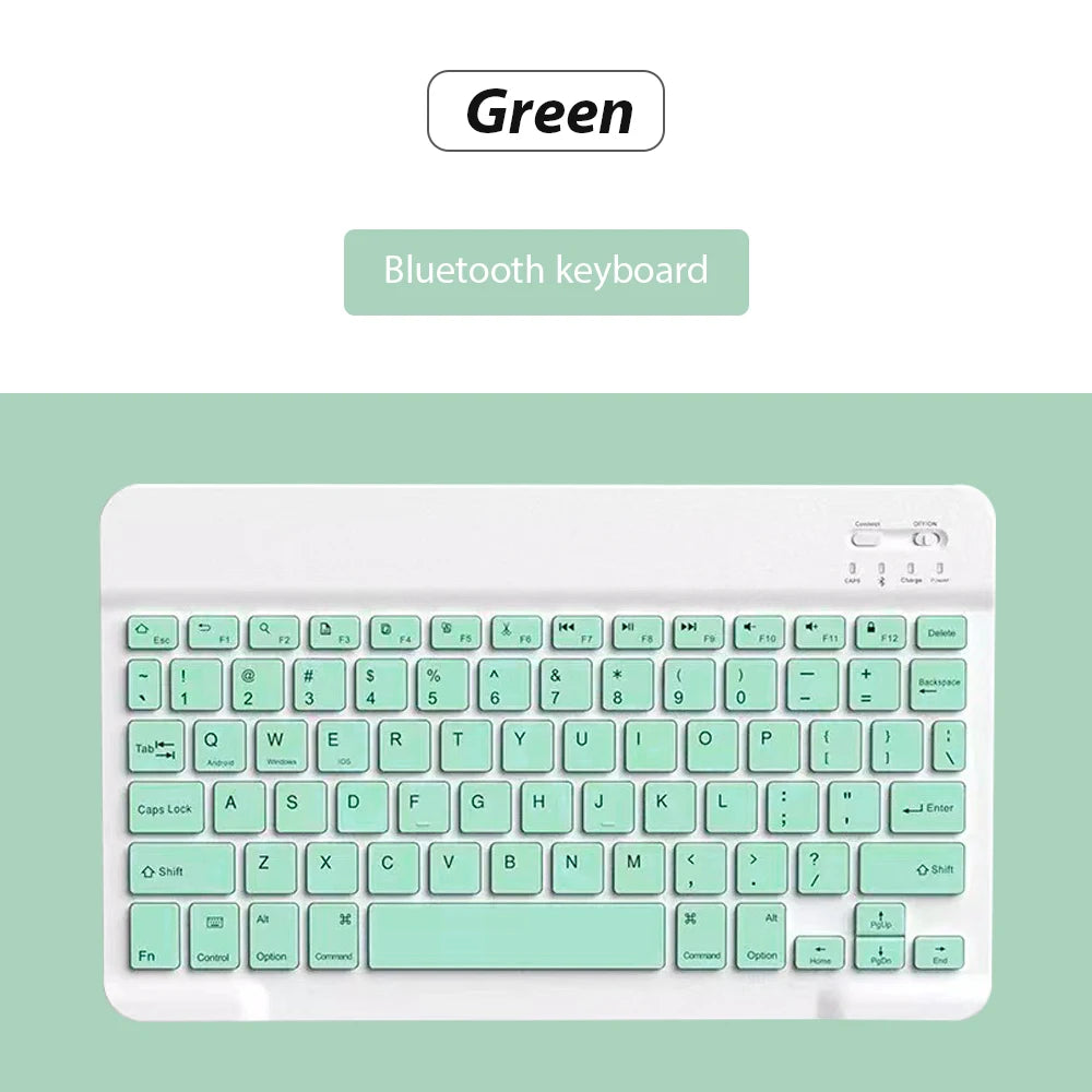 Teclado sem fio bluetooth universal, teclado e mouse para celular, mini teclado bluetooth, acessórios para teclado ipad
