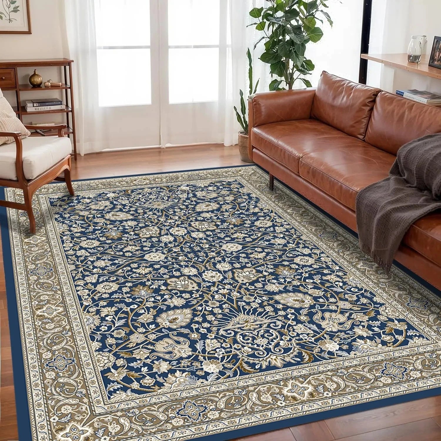 Vikama boêmio cristal veludo tapete antiderrapante para sala de estar, piso quarto tapetes tamanho grande, tapetes de sofá, estudo, decoração de casa