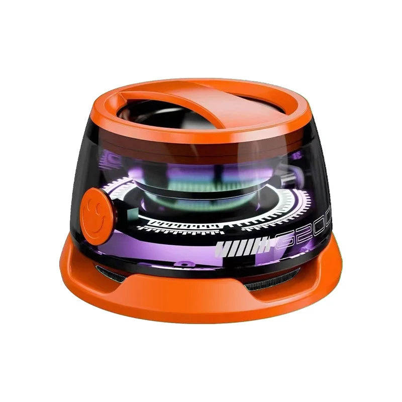 Vikefon portátil bluetooth alto-falante hidate g200 rgb iluminação alto-falante magnético bt5.3 mini caixa de som 7 horas reprodução suporte do telefone