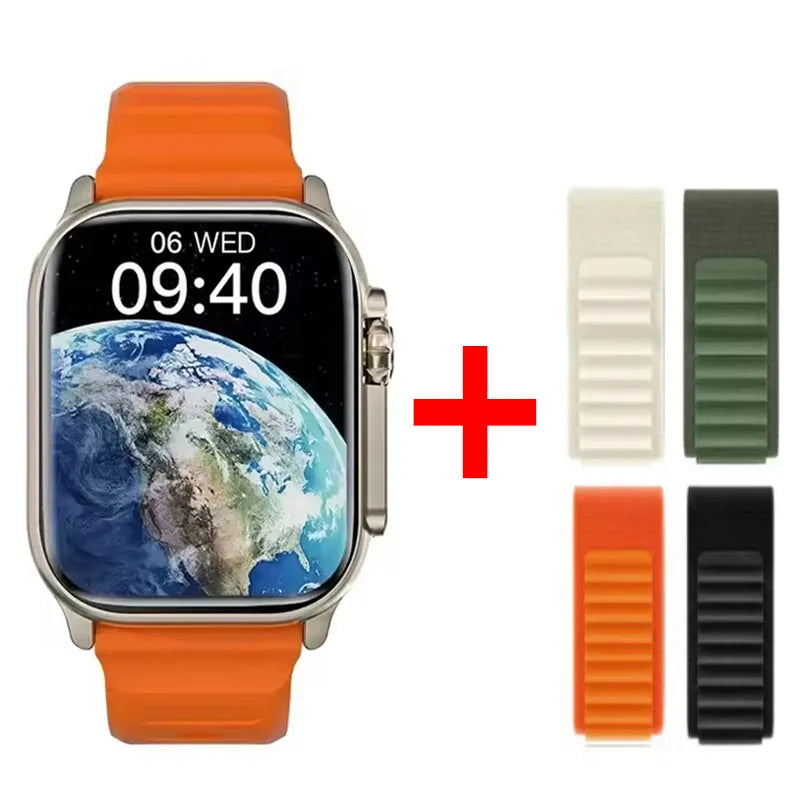 Relógio Inteligente Watch 10 Ultra 49mm 2026 Novo NFC para Homens e Mulheres com GPS, Chamadas Bluetooth, Música, Jogos e Carregamento Sem Fio