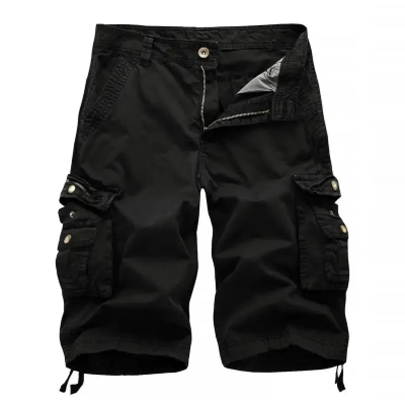 Calções de carga de algodão dos homens verão militar do exército tático homme shorts masculino casual streetwear multi-bolso carga shorts