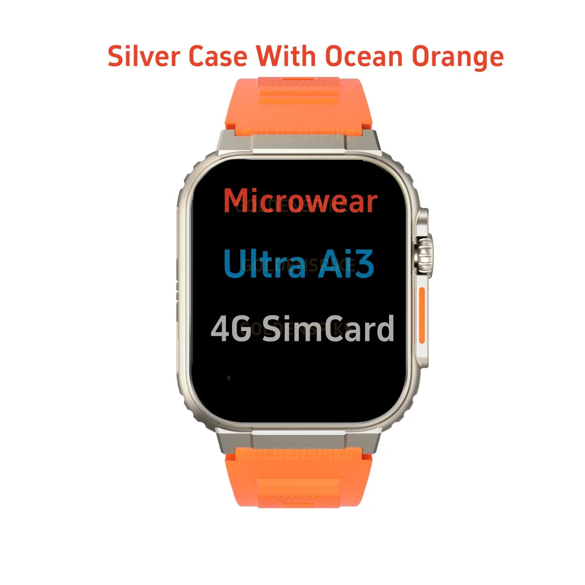 Microwear Ultra Ai3 Smartwatch 5G 180 °   Câmera rotativa Google Play GPS WIFI 2.2 polegadas Amoled HD Display 4G Chamando Smartwatch Masculino