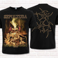 Camiseta masculina de verão com gola redonda e manga curta Sepultura 1991 Flogging Metal Death Metal Slot Top