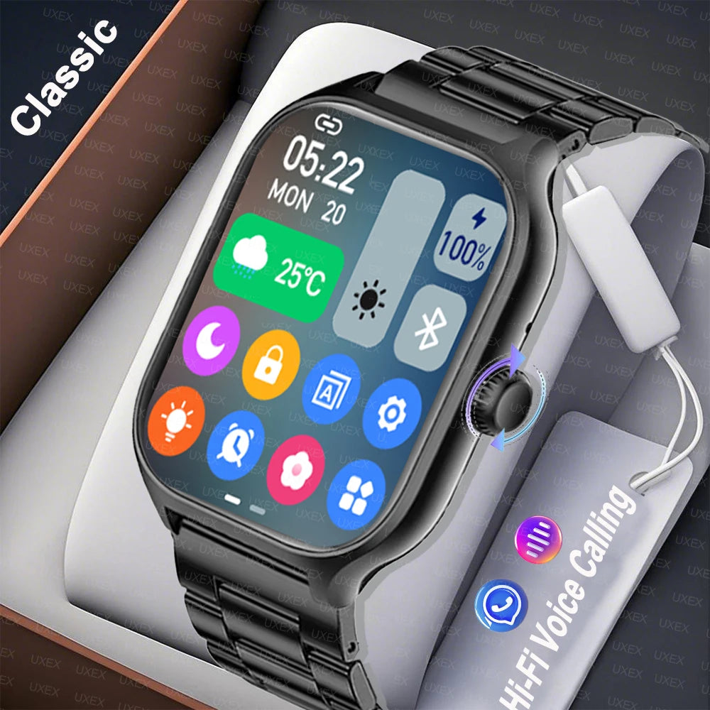 Relógio inteligente mais das mulheres dos homens mais tela de toque completa esportes fitness relógio bluetooth chamada android telefone digital multidial smartwatch
