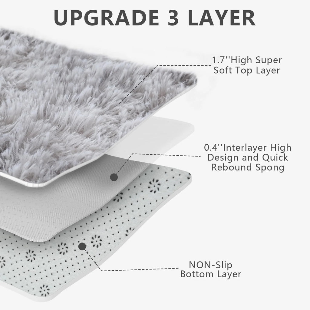Tapete Ultra Macio VIKAMA, Tapete de Piso para Quarto e Sala de Estar, Carpete para Berçário, Decoração para Quarto de Meninas