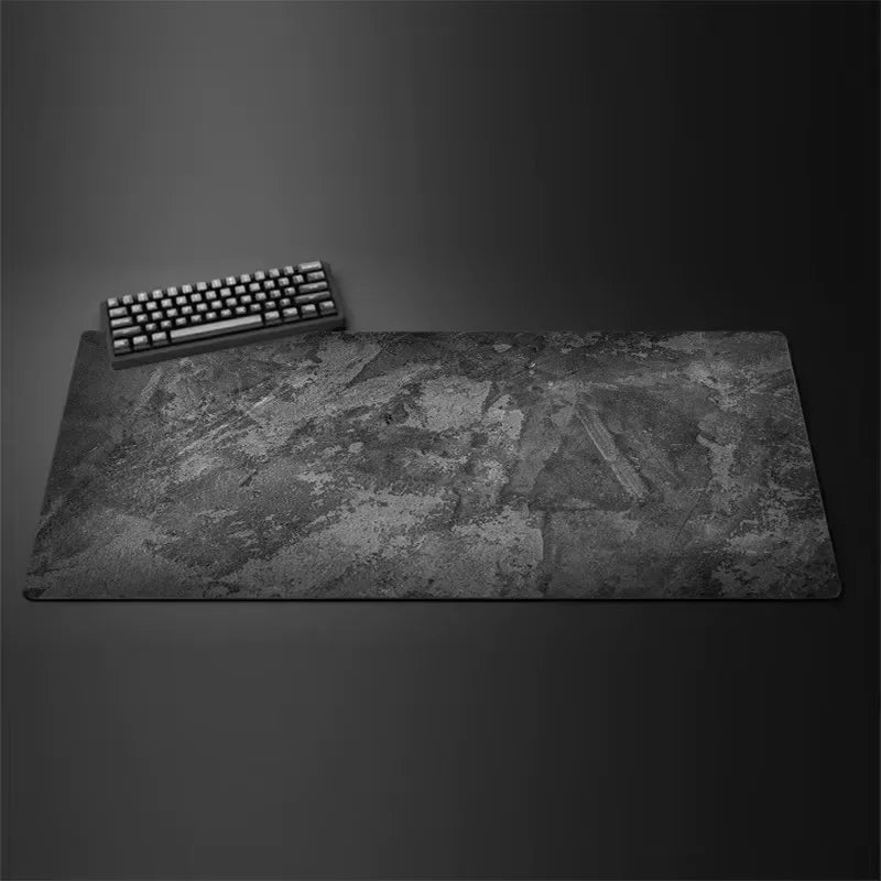 Tapete de mouse cinza grande/pequeno overlocked mousepad xxl teclado de mesa almofada de mesa série cinza tapete de mesa de jogo acessórios de computador