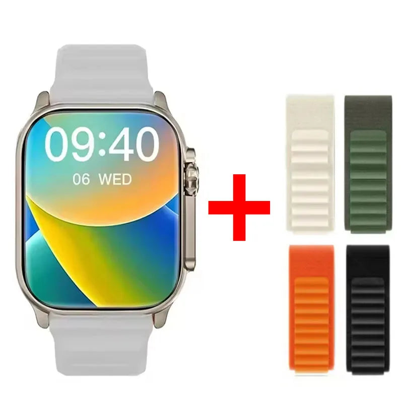 Relógio Inteligente Watch 10 Ultra 49mm 2026 Novo NFC para Homens e Mulheres com GPS, Chamadas Bluetooth, Música, Jogos e Carregamento Sem Fio