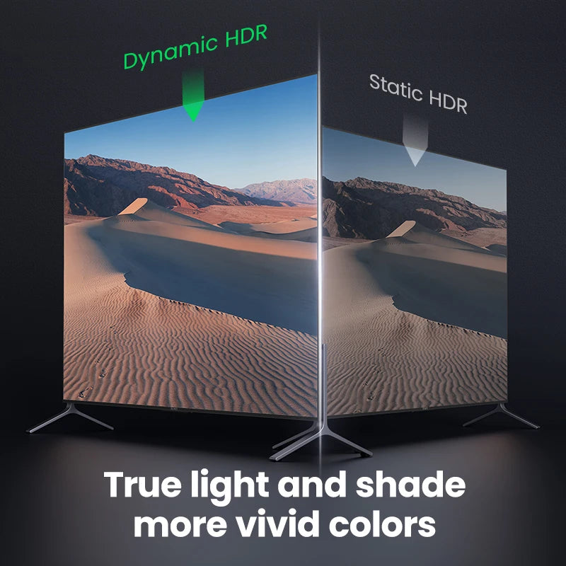 Cabo HDMI 2.1 2.0 UGREEN Ultra Alta Velocidade 4K 8K/60Hz 4K/120Hz para Xiaomi Mi Box PS5 Dolby Vision 48Gbps Compatível com HDMI