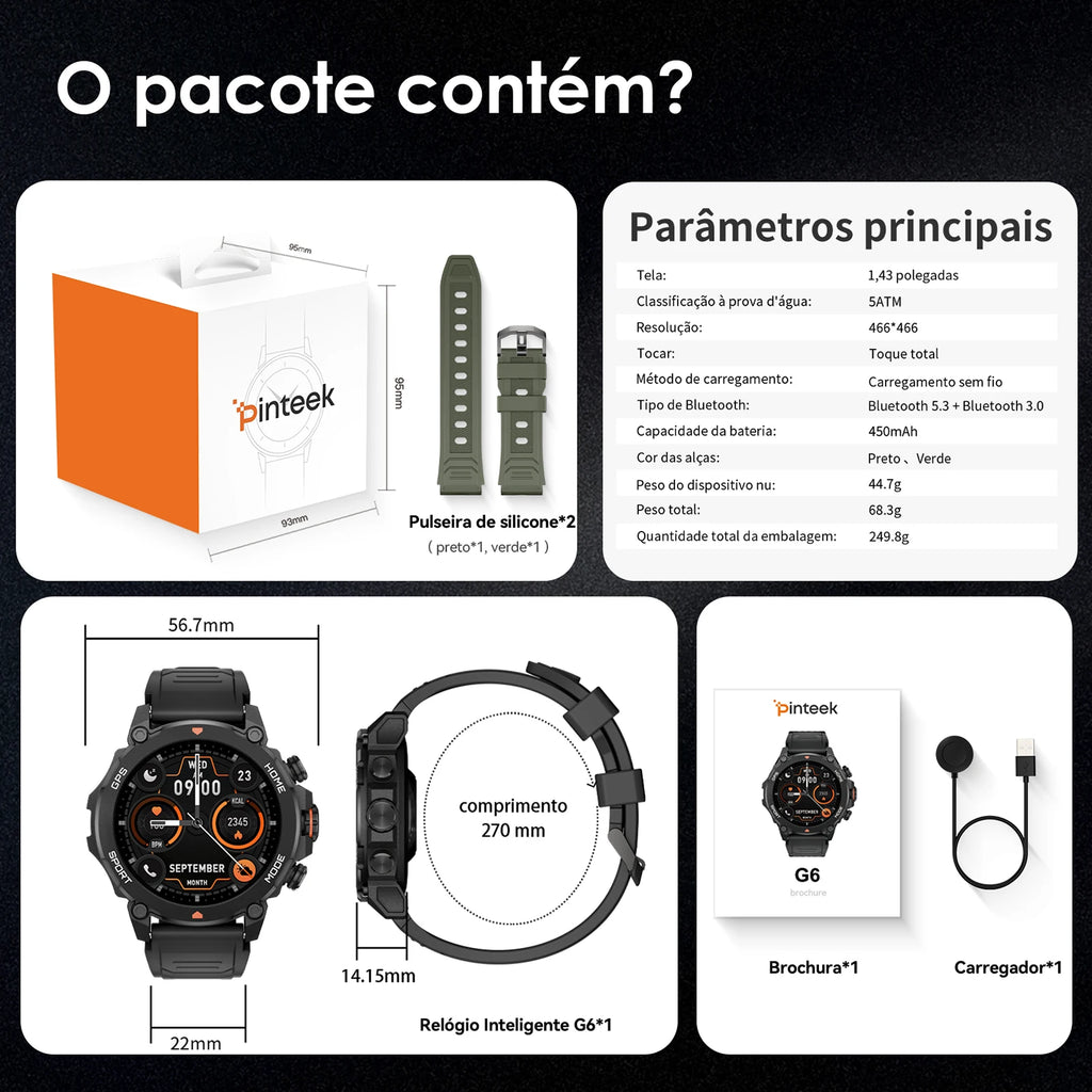 Active 2 Smartwatch 2025 Bluetooth, Chamada de Voz, Monitor de Frequência Cardíaca, Esportivo, Compatível com Android e iOS