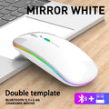 Rato sem fio bluetooth 2.4g modos duplos recarregável ratos rgb ergonômico silencioso clique mouse para computador pc ipad laptops 3600dpi