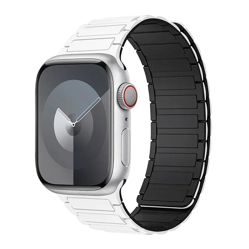 Pulseira de Silicone, iWatch Series 9, 8, 7, 6, 5, 4, 3, 3, SE Ultra 2 Strap, 44mm, 40mm, 49mm, 45 milímetros, 41 milímetros, 38 milímetros