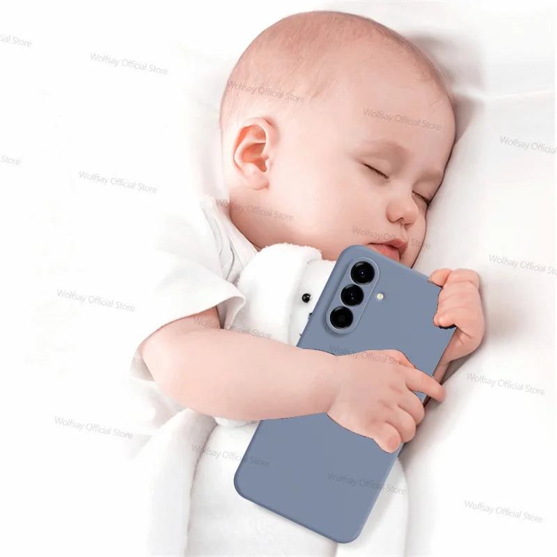 Para samsung galaxy a17 5g caso samsung galaxy a17 5g capa casos de luxo tpu à prova de choque silicone líquido capa protetora do telefone