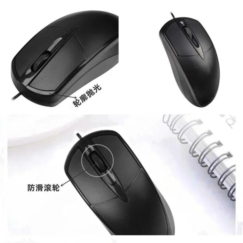 Mouse com fio, USB para desktop, para escritório/negócios