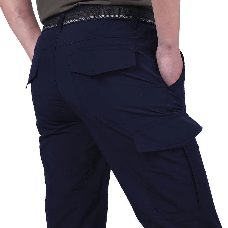 2023 ao ar livre à prova dwaterproof água calças de carga tático dos homens respirável verão casual exército militar calças compridas masculino secagem rápida carga