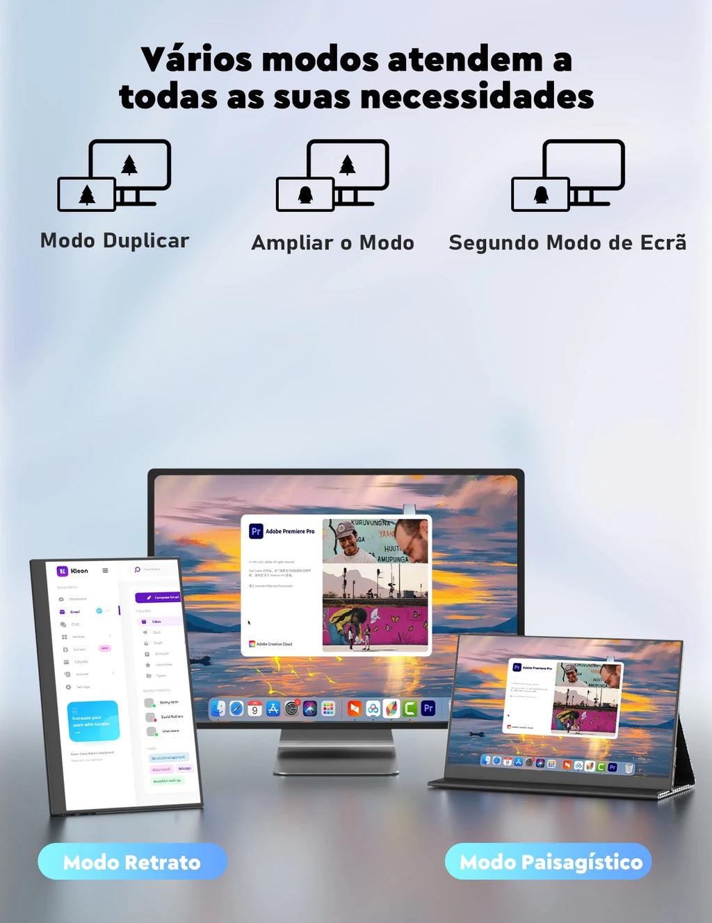 Amoudo 15.6 Polegada monitor portátil 1920x1080p display móvel ips painel lcd penhole suporte vesa udc mini hdmi estender display