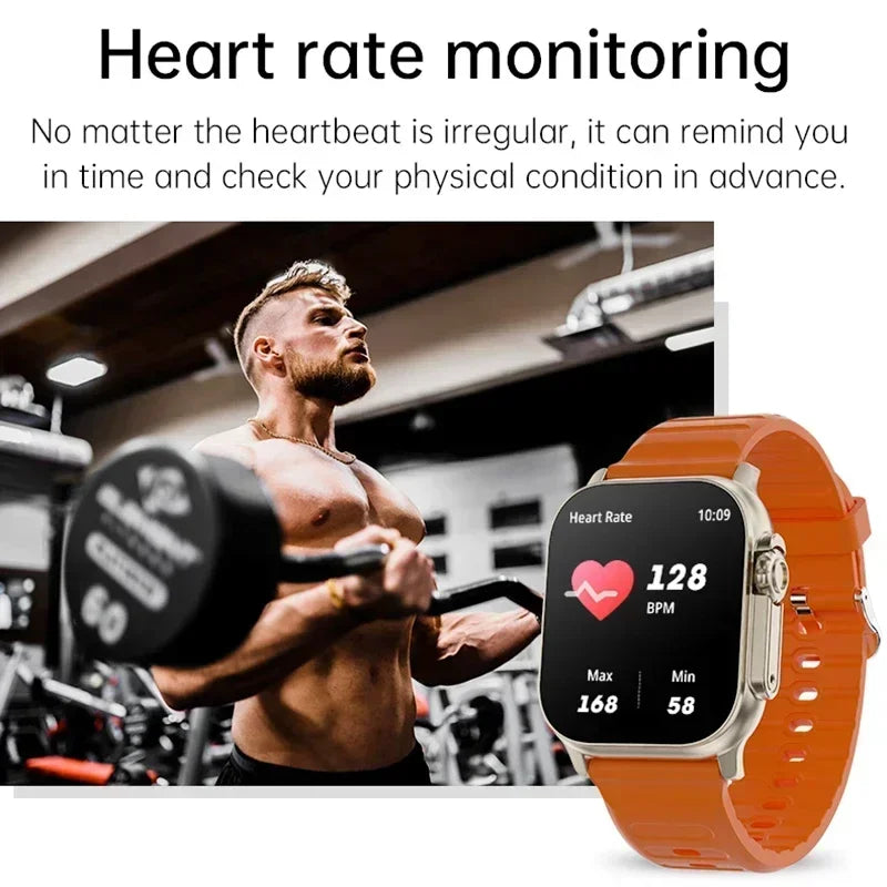Relógio Inteligente Watch 10 Ultra 49mm 2026 Novo NFC para Homens e Mulheres com GPS, Chamadas Bluetooth, Música, Jogos e Carregamento Sem Fio