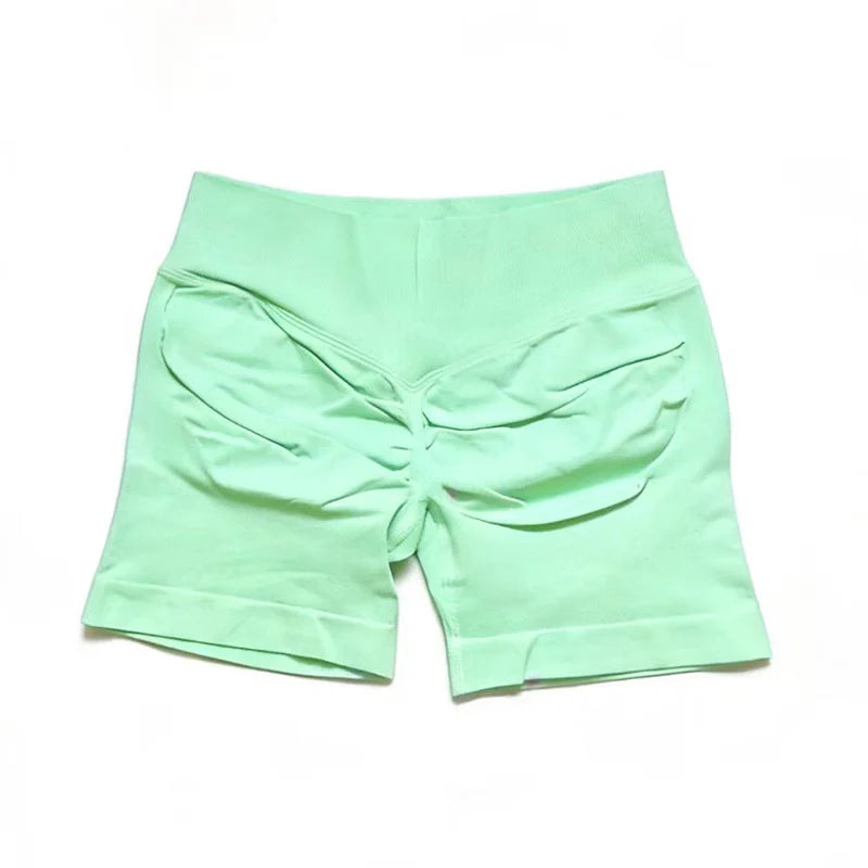 Shorts de impacto |   4.5 "fitness biker curto treino bottoms pilates correndo sem costura leggings ginásio mulher scrunch booty esportes shorts