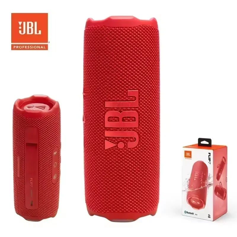 Caixa de Som Bluetooth JBL Flip 7 à Prova d'Água - Sistema de Som Mini HiFi com Graves Potentes IP68 Portátil Sem Fio