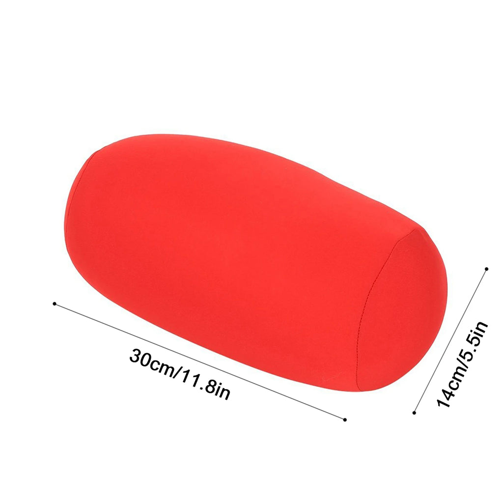 Mini microconta volta almofada rolo lance travesseiro viagem casa sono pescoço apoio confortável micro grânulo travesseiro de dormir