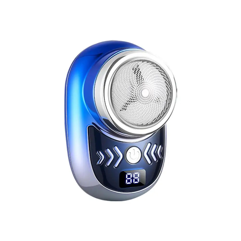 Barbeador Elétrico Masculino Lavável, Mini Aparador de Barba Compacto e Portátil, Ferramenta Recarregável para Aparar Barba