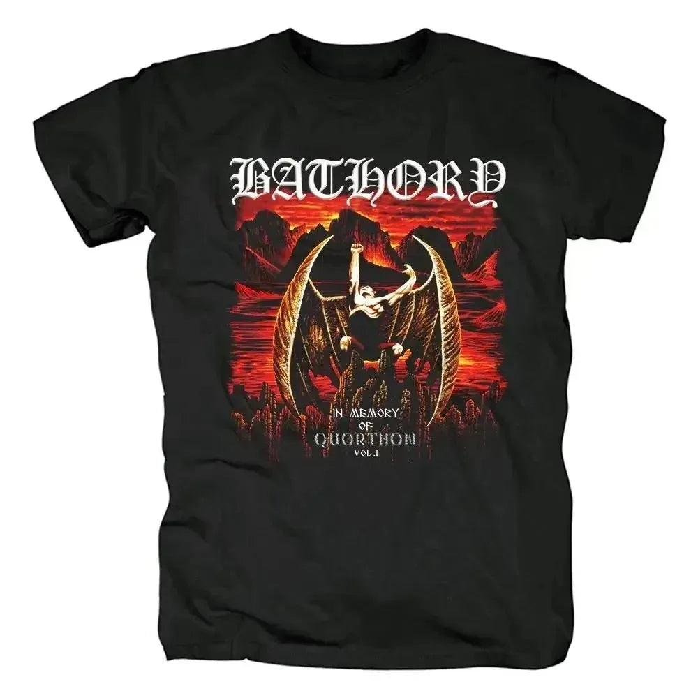 Bathory preto metal veneno t camisa das mulheres dos homens moda casual hip hop streetwear manga curta t camisa de algodão verão topos roupas