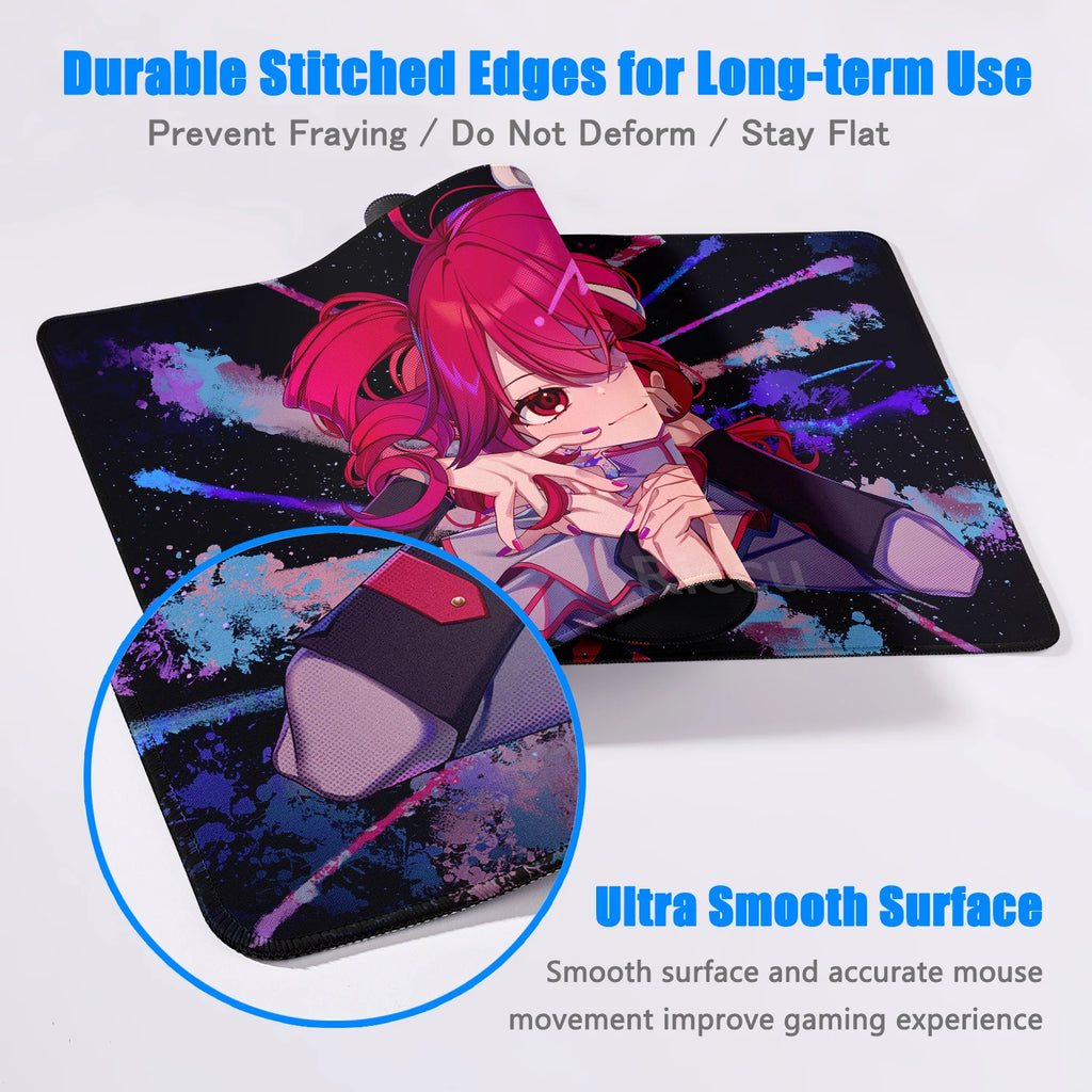 Bonito anime menina k-Kasane teto mousepad grande gaming mouse pad lockedge teclado do computador tapete de mesa pc gabinete tablepad xxl tapetes