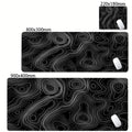 Grande tapete de mouse preto e branco mousepad jogos mousepads de borracha teclado tapetes abstrato mesa strata líquido escritório mouse pads