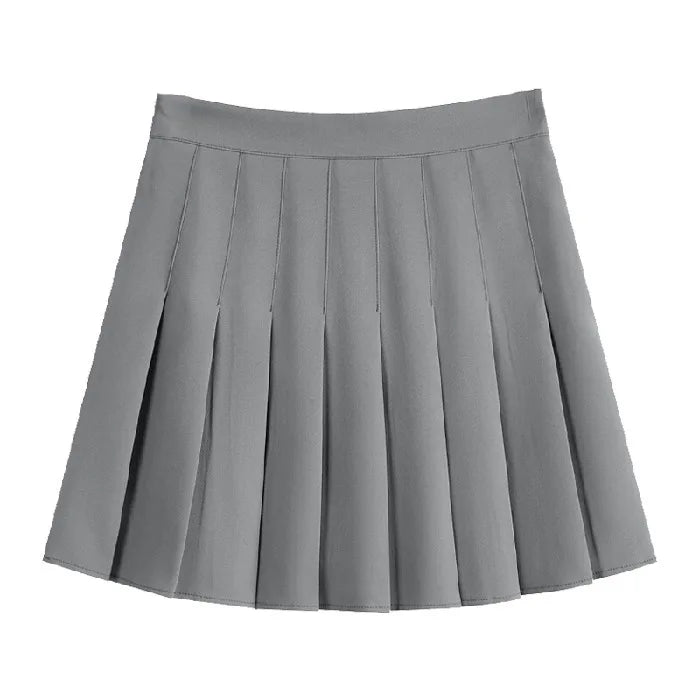 1 pçs primavera verão das mulheres mini saias meninas saias plissadas senhora cintura alta bonito saia rosa estudante saia curta jk uniforme saias