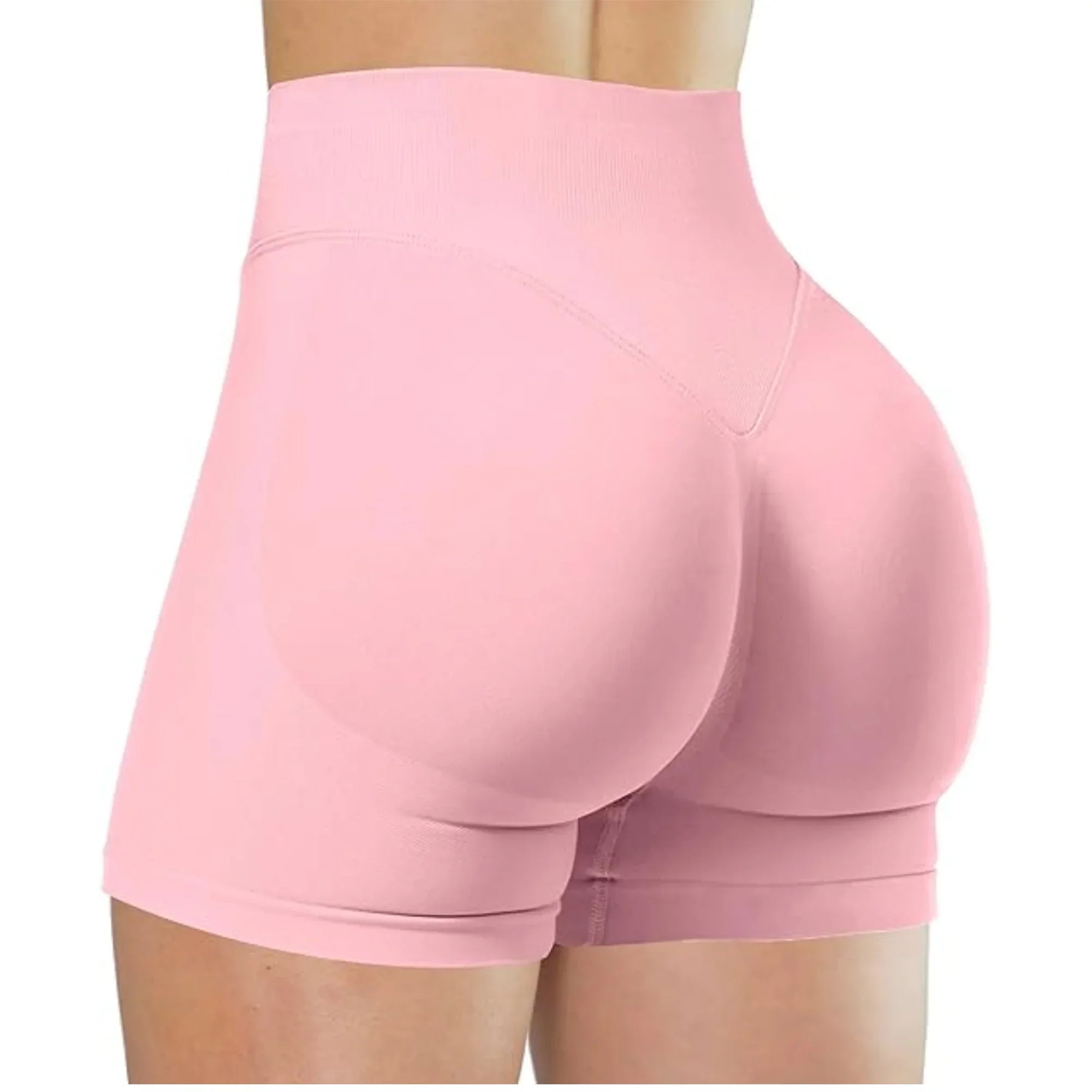 Verão cintura alta shorts de yoga para mulheres moda e sexy correndo calças de fitness cor sólida yoga leggings calças elásticas