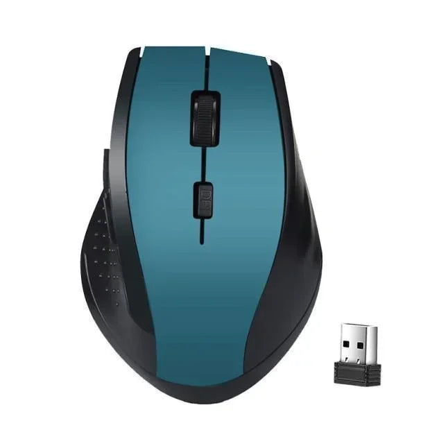 Mouse gamer sem fio de 2,4 GHz para computador, mouse para jogos com receptor USB, acessórios para laptop