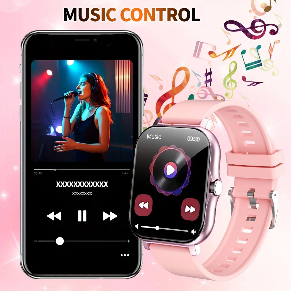 G.l wear novo smartwatch 1.83 polegadas display hd bluetooth chamando freqüência cardíaca atividade rastreamento smartwatch masculino feminino presente do feriado