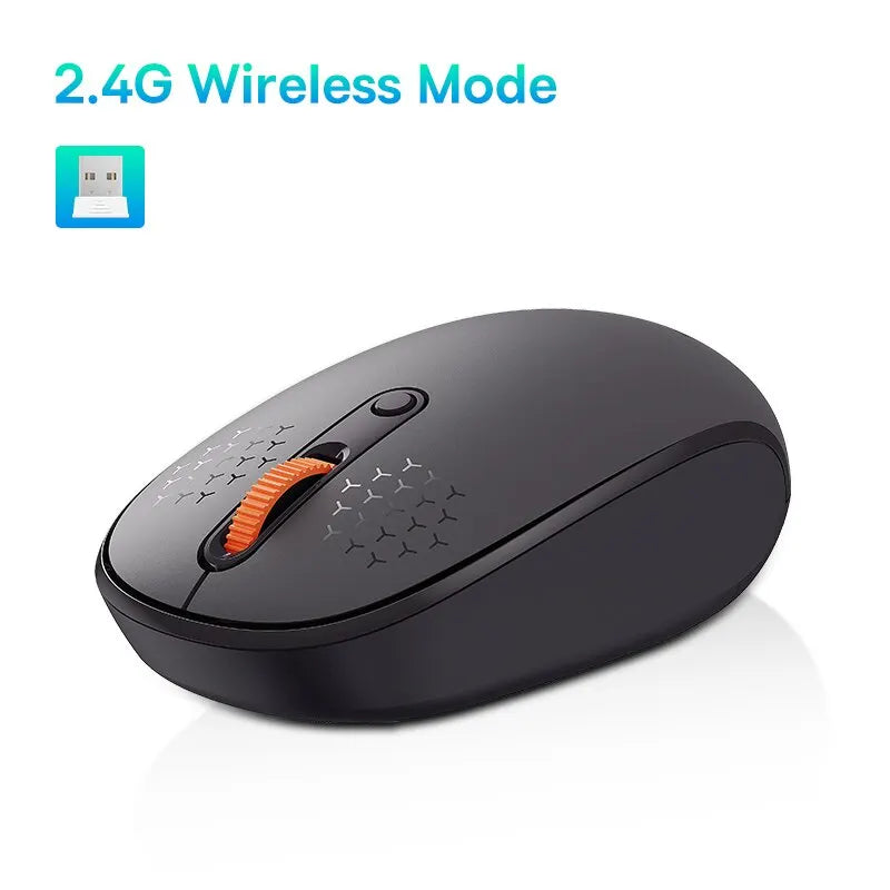 Baseus-F01B Mouse Bluetooth sem fio, Mouse 2.4G, 1600 DPI, Clique Silencioso para MacBook, Tablet, Laptop, PC, Acessórios para Jogos, Bluetooth 5.0