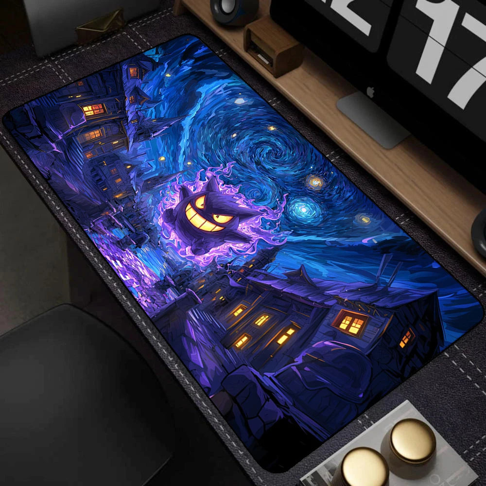 Tapete colorido para teclado de jogos, laptop, japão, legal, anime, mouse pad xxl, preto, p-pokemon, tapete de mesa, pc, g-gengar, gamer, gabinete, mousepad
