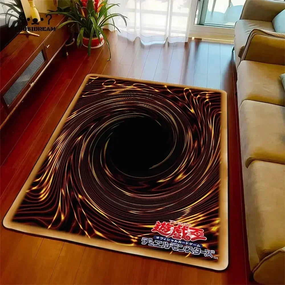 Yu-gi-oh olhos azuis dragão branco anime antiderrapante tapete dos desenhos animados para sala de estar quarto área decorativa presente perfeito