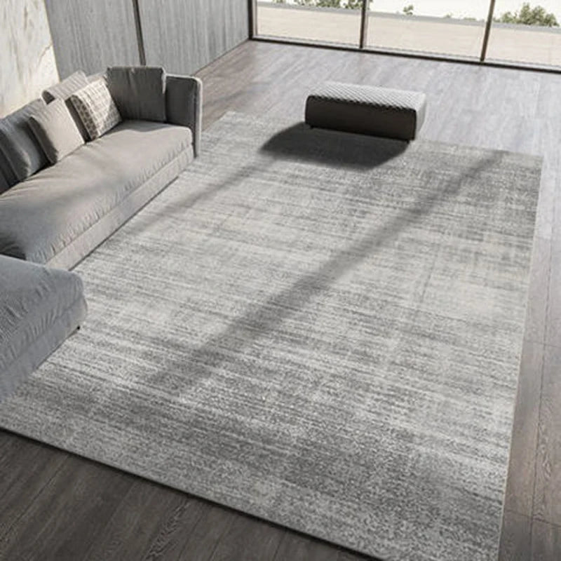 Moderno simples sala de estar decoração tapete grande área macia lounge tapete cinza nórdico para o quarto lavável anti-deslizamento tapete