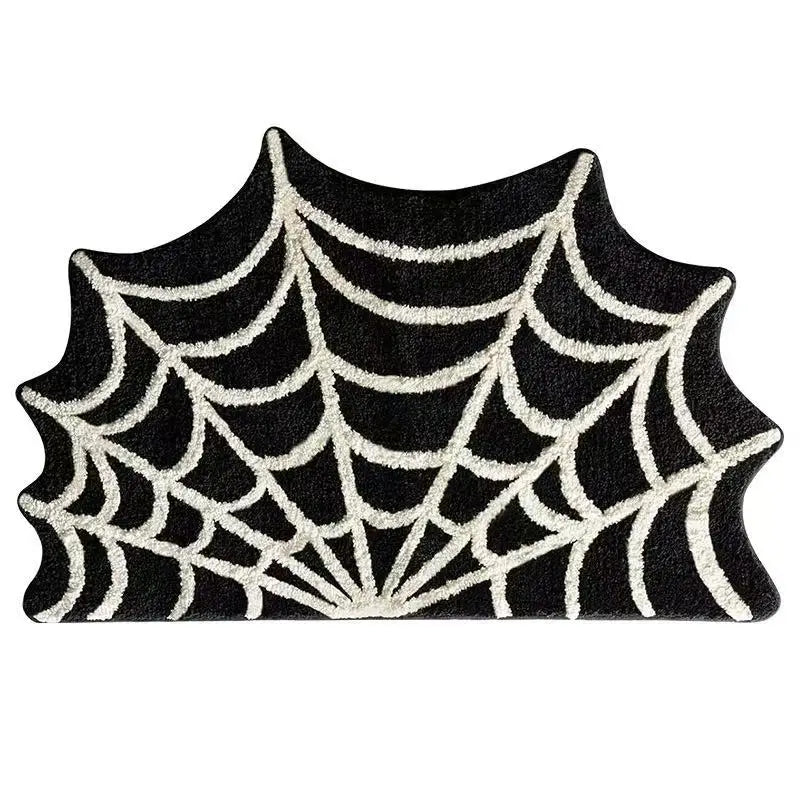 Viakma halloween aranha web tapete decorativo banheiro antiderrapante absorção pé sala de estar varanda quarto porta tapete