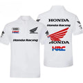 Honda camisas polo masculinas e femininas verão cbr não-dupla asa de ouro camiseta corrida motocicleta manga curta primavera e outono topo