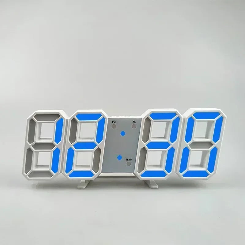Relógio de mesa digital montado na parede relógio de mesa eletrônico decorativo com modo luminoso ajustável despertadores digitais mesa led