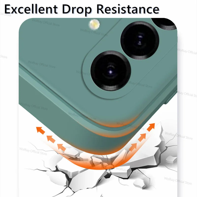 Para samsung galaxy a17 5g caso samsung galaxy a17 5g capa casos de luxo tpu à prova de choque silicone líquido capa protetora do telefone