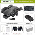L900 pro gps drone 4k profissional hd câmera dupla 5g wifi fotografia sem escova dobrável quadcopter rc distância 1.2km dron brinquedo