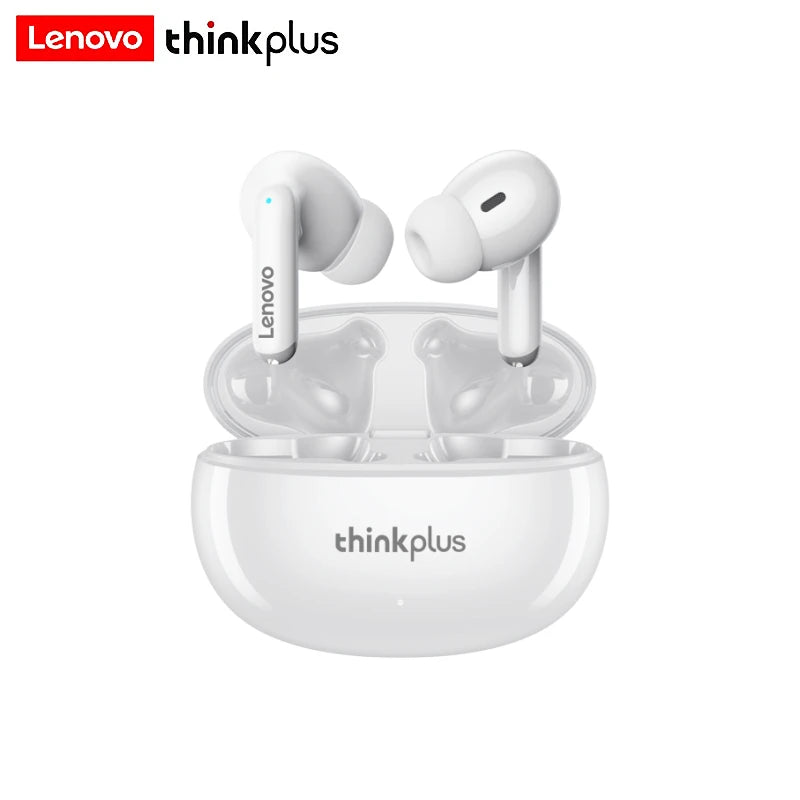 Lenovo Thinkplus XT88 Fones de ouvido intra-auriculares Bluetooth com microfones duplos, redução de ruído estéreo, fones de ouvido de toque HIFI de graves