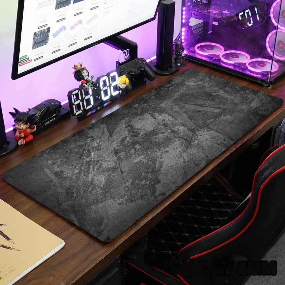 Tapete de mesa tamanho grande, 900x400mm, overlock, mouse pad xxl, teclado de mesa, série cinza, mouse pad para jogos, acessórios de computador
