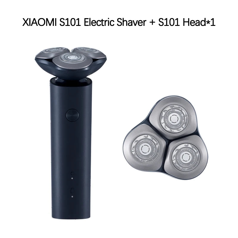 Barbeador Elétrico MIJIA S101 para Homens, Barbeadores Elétricos Masculinos, Barbeador Recarregável para Uso a Seco e Molhado, 18 Lâminas Sem Aperto, 60 Dias de Uso