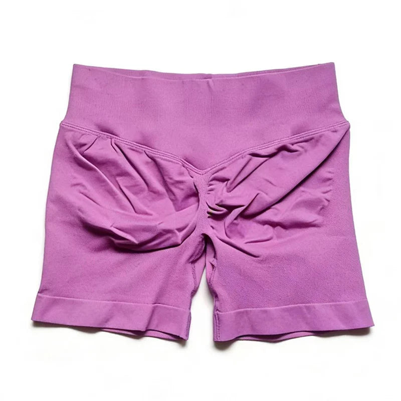 Shorts de impacto |   4.5 "fitness biker curto treino bottoms pilates correndo sem costura leggings ginásio mulher scrunch booty esportes shorts