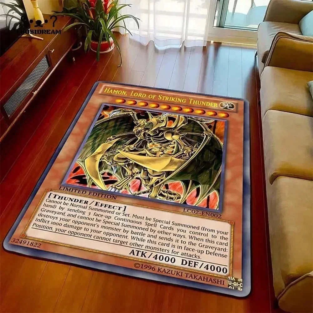 Yu-gi-oh olhos azuis dragão branco anime antiderrapante tapete dos desenhos animados para sala de estar quarto área decorativa presente perfeito